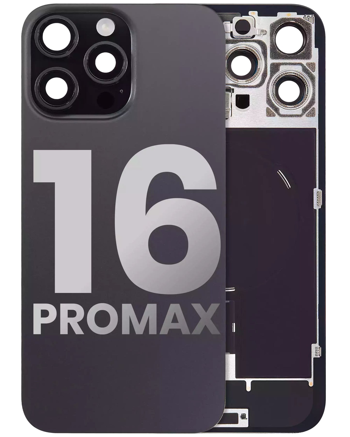 iPhone 16 Pro Max Back Glass Half Assembly (No Coil) - A Grade