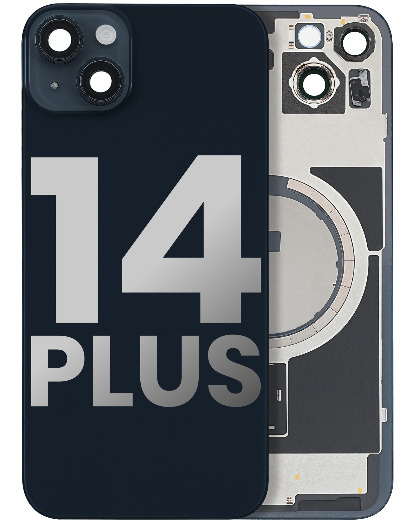 iPhone 14 Plus Back Glass Half Assembly (No Coil) - A Grade