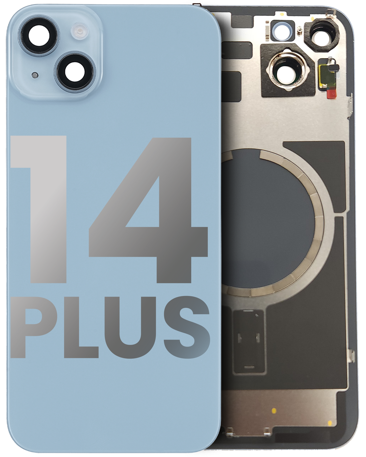 iPhone 14 Plus Back Glass Half Assembly (No Coil) - A Grade