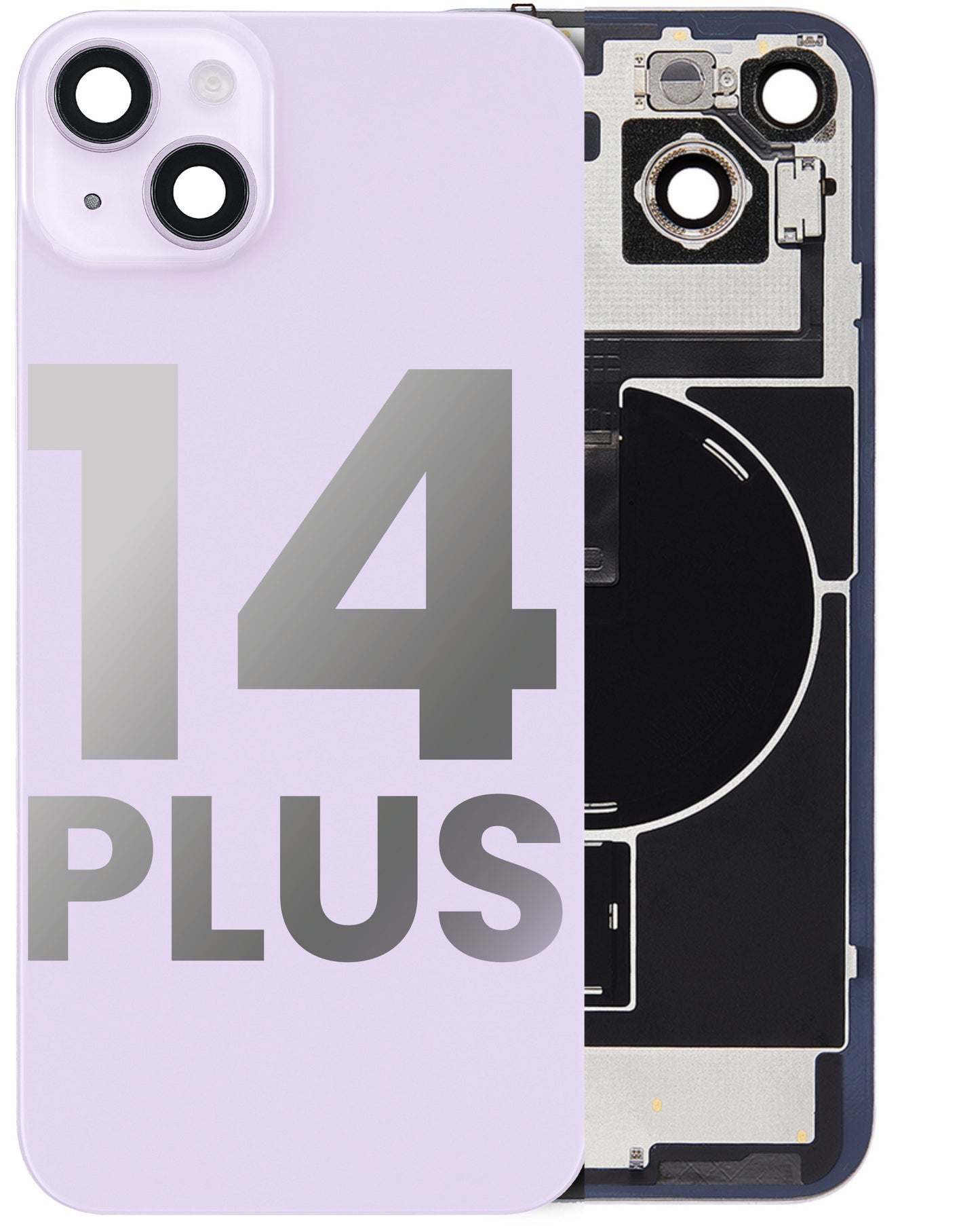 iPhone 14 Plus Back Glass Full Assembly (With Coil) - Premium