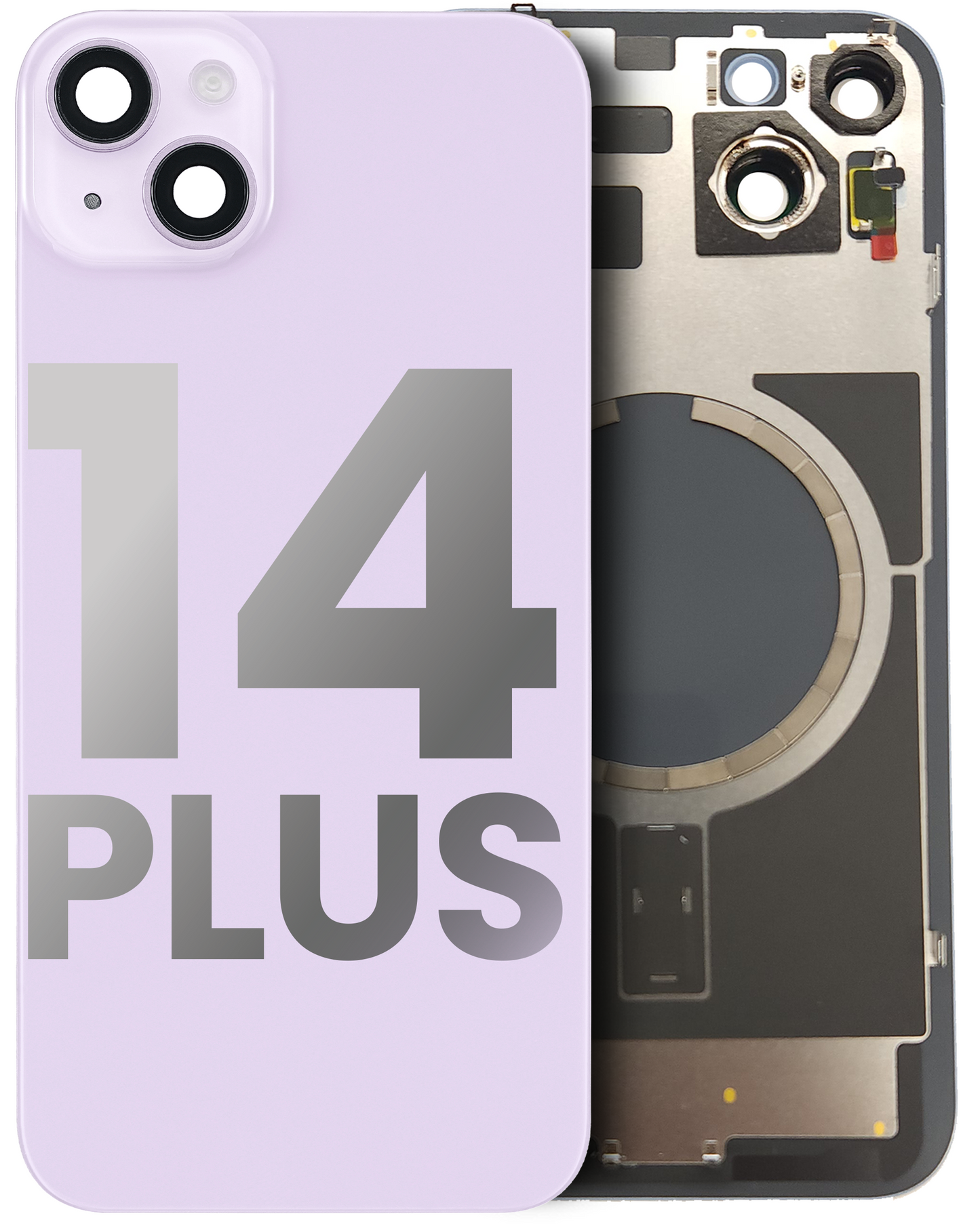 iPhone 14 Plus Back Glass Half Assembly (No Coil) - A Grade