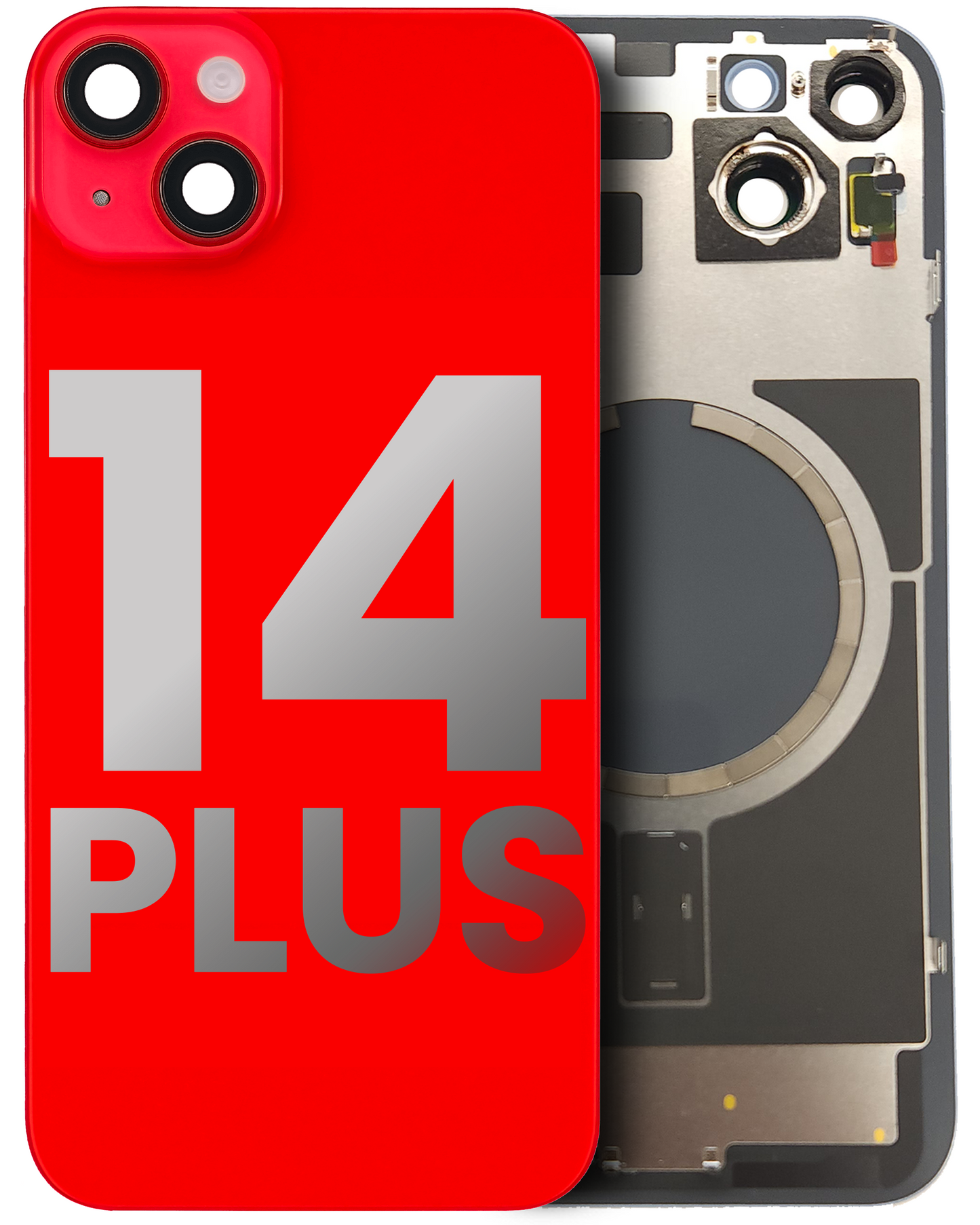 iPhone 14 Plus Back Glass Half Assembly (No Coil) - A Grade