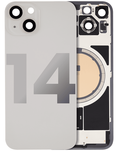 iPhone 14 Back Glass Half Assembly (No Coil) - A Grade