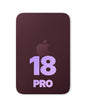 iPhone 18 Pro back glass half assembly, Burgundy