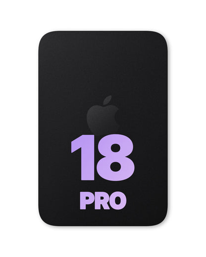 iPhone 18 Pro back glass half assembly, Deep Black