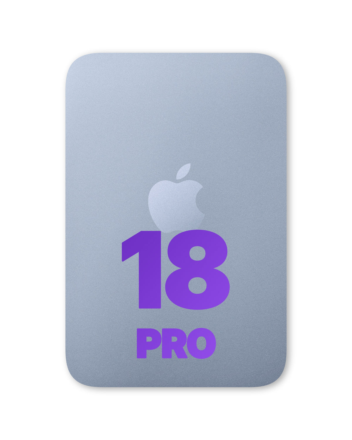 iPhone 18 Pro back glass half assembly, Glacier Blue