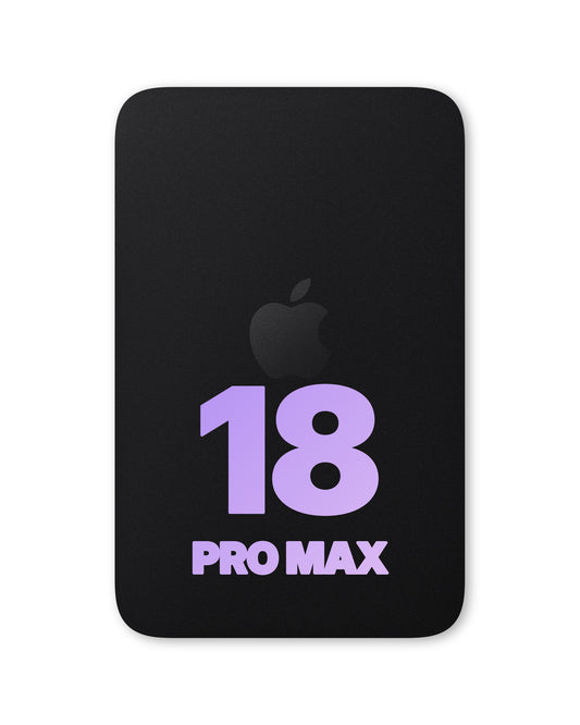 iPhone 18 Pro Max back glass half assembly, Deep Black