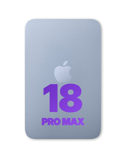 iPhone 18 Pro Max back glass half assembly, Glacier Blue
