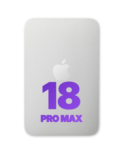 iPhone 18 Pro Max back glass half assembly, Silver