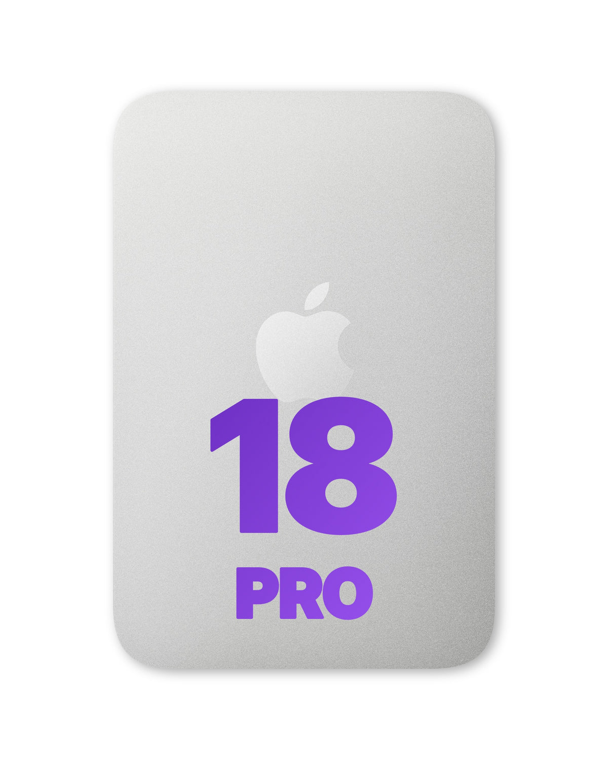 iPhone 18 Pro back glass half assembly, Silver