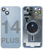 iPhone 14 Plus Back Glass Half Assembly (No Coil) - Premium
