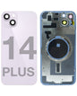 iPhone 14 Plus Back Glass Half Assembly (No Coil) - Premium