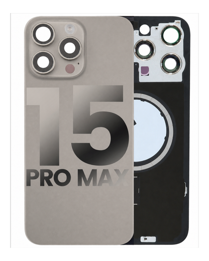 iPhone 15 Pro Max Back Glass Half Assembly (No Coil) - A Grade