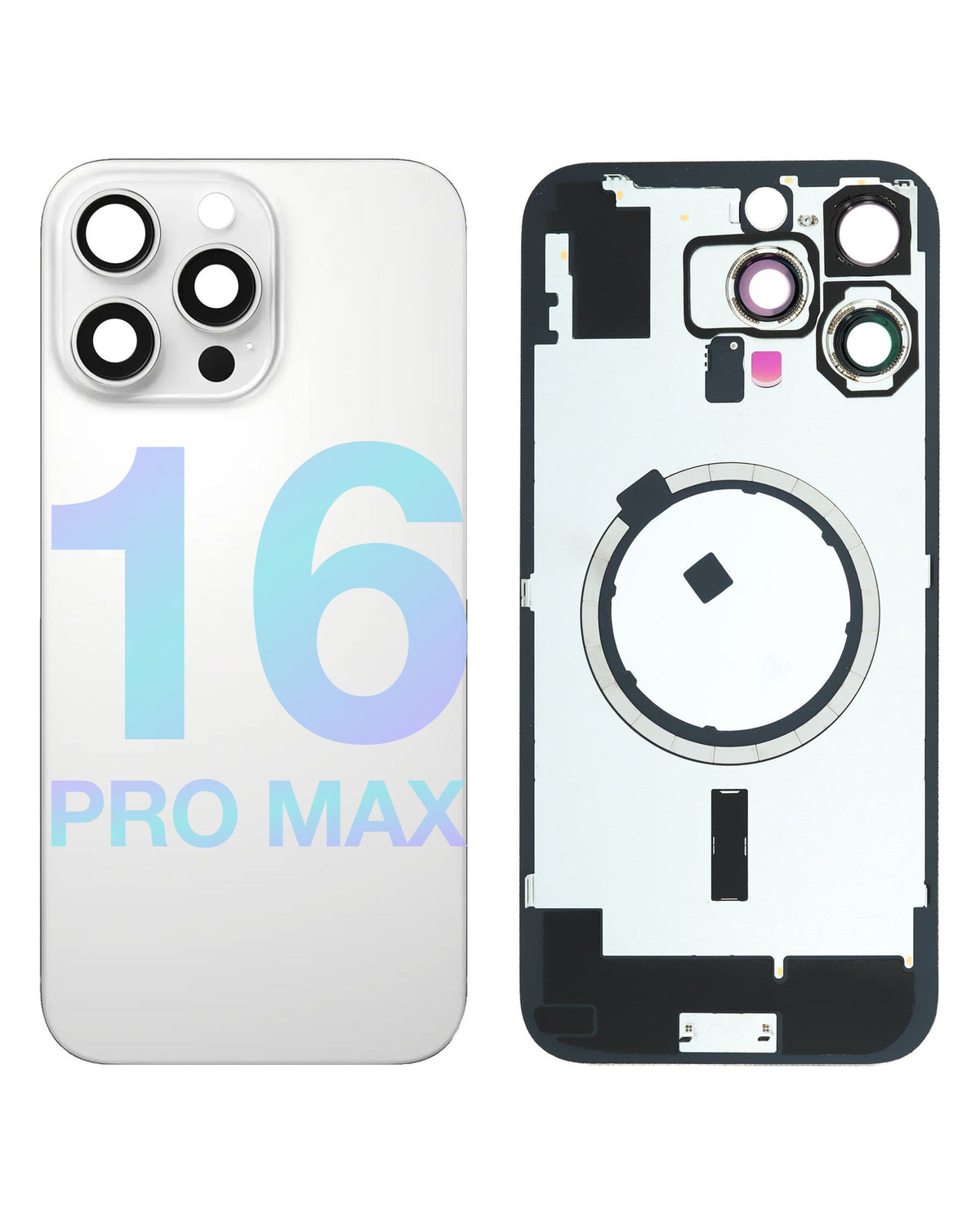BGP owner-approved model-label v4 2026-08-14 | iphone-16-pro-max-half-assembly-no-coil-a-grade | White Titanium