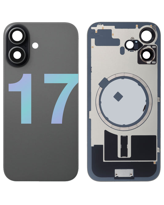 iPhone 17 back glass half assembly, Black