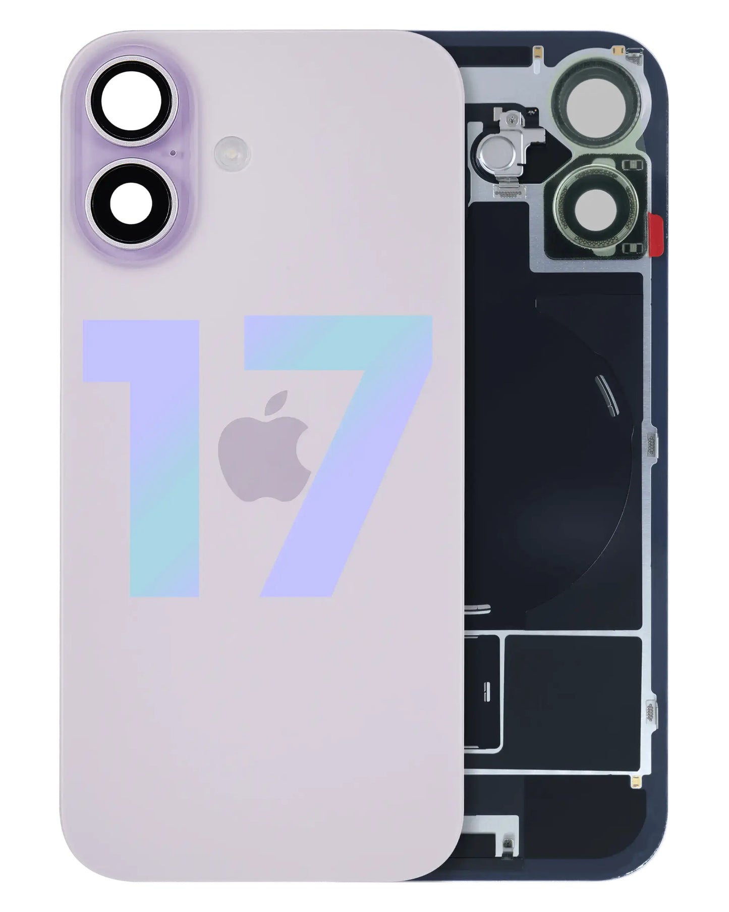 iPhone 17 Lavender back glass full assembly with charging coil