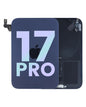 iPhone 17 Pro Deep Blue back glass full assembly with charging coil