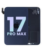 iPhone 17 Pro Max Deep Blue back glass full assembly with charging coil