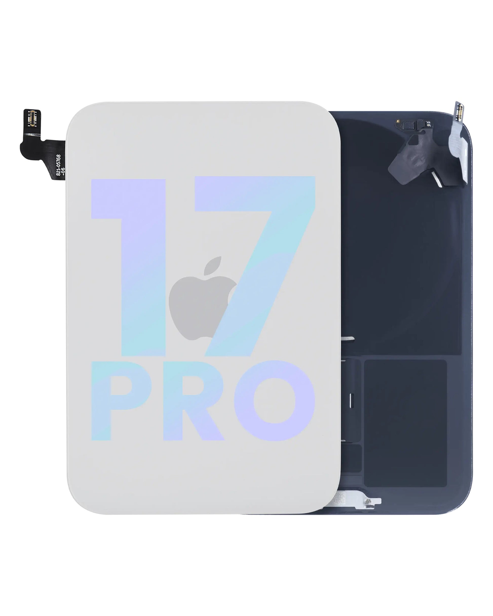 iPhone 17 Pro Silver back glass full assembly with charging coil