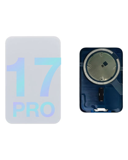 iPhone 17 Pro back glass half assembly, Silver