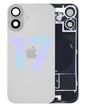 iPhone 17 White back glass full assembly with charging coil