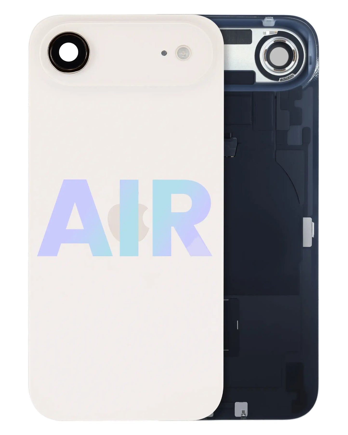 iPhone Air Light Gold back glass full assembly with charging coil