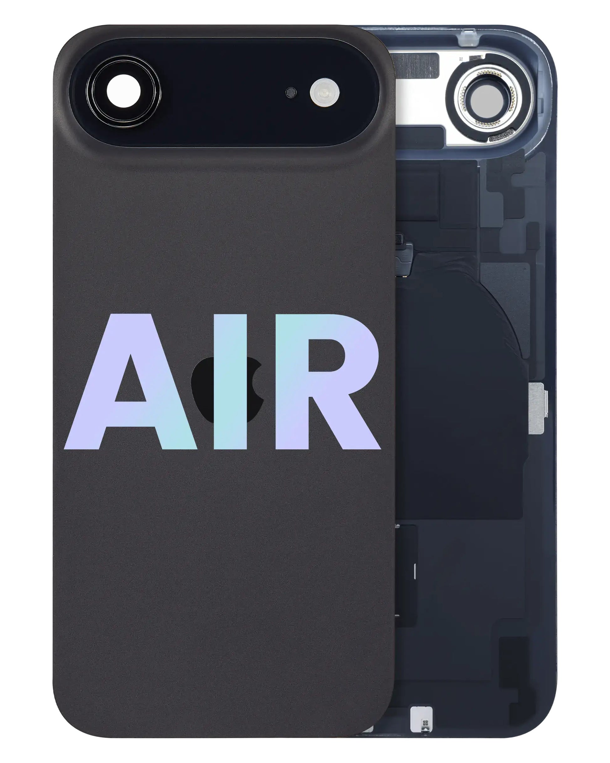 iPhone Air Space Black back glass full assembly with charging coil